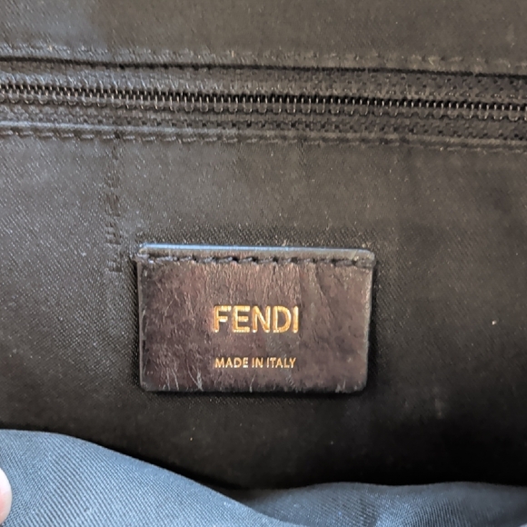 Fendi Monster Sling Bag Black/Gold *Flawed* - Picture 5 of 9